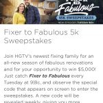 HGTV Fixer To Fabulous Sweepstakes