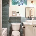 Bathroom Renovation with new vanity and ceramic tile on HGTV Fixer to Fabulous.