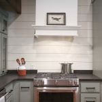 Outdated to Modern Kitchen renovation with shiplap back splash on HGTV Fixer to Fabulous.