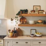 My Fall Farmhouse Kitchen With Open Shelves