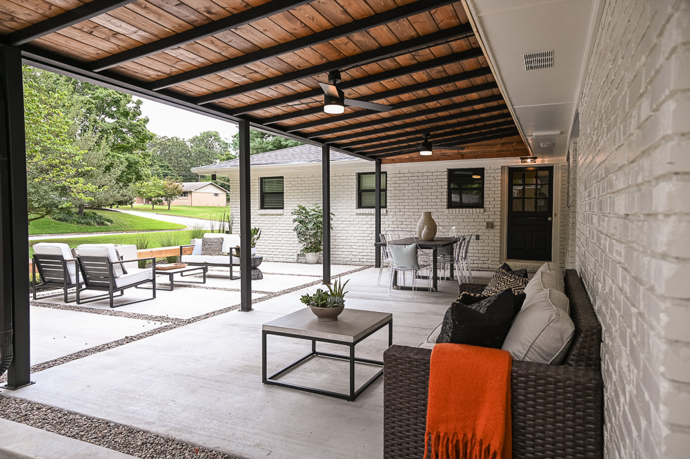 HGTV Fixer to Fabulous Covered Porch Renovation.