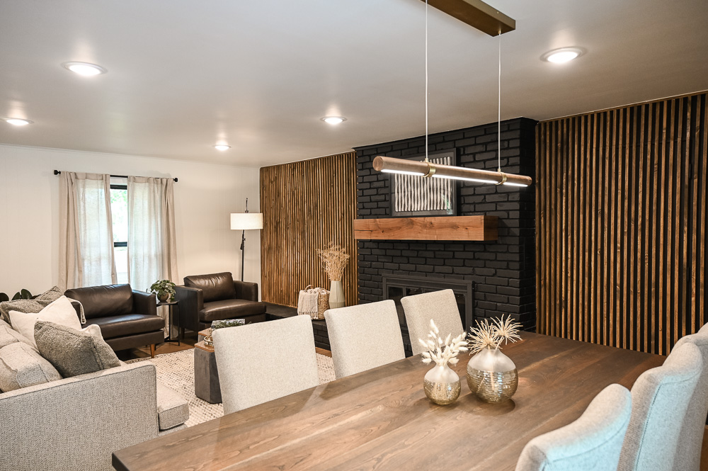 HGTV Fixer to Fabulous Living Room and Dining Area Renovation.