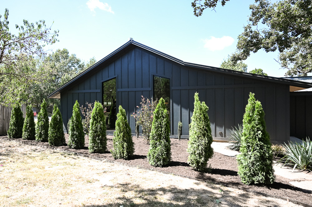 Modern Exterior siding renovation on HGTV Fixer to Fabulous.