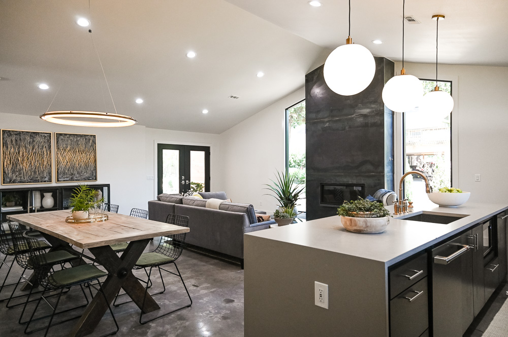HGTV Fixer to Fabulous Open Concept Living, Dining, and Kitchen Renovation.