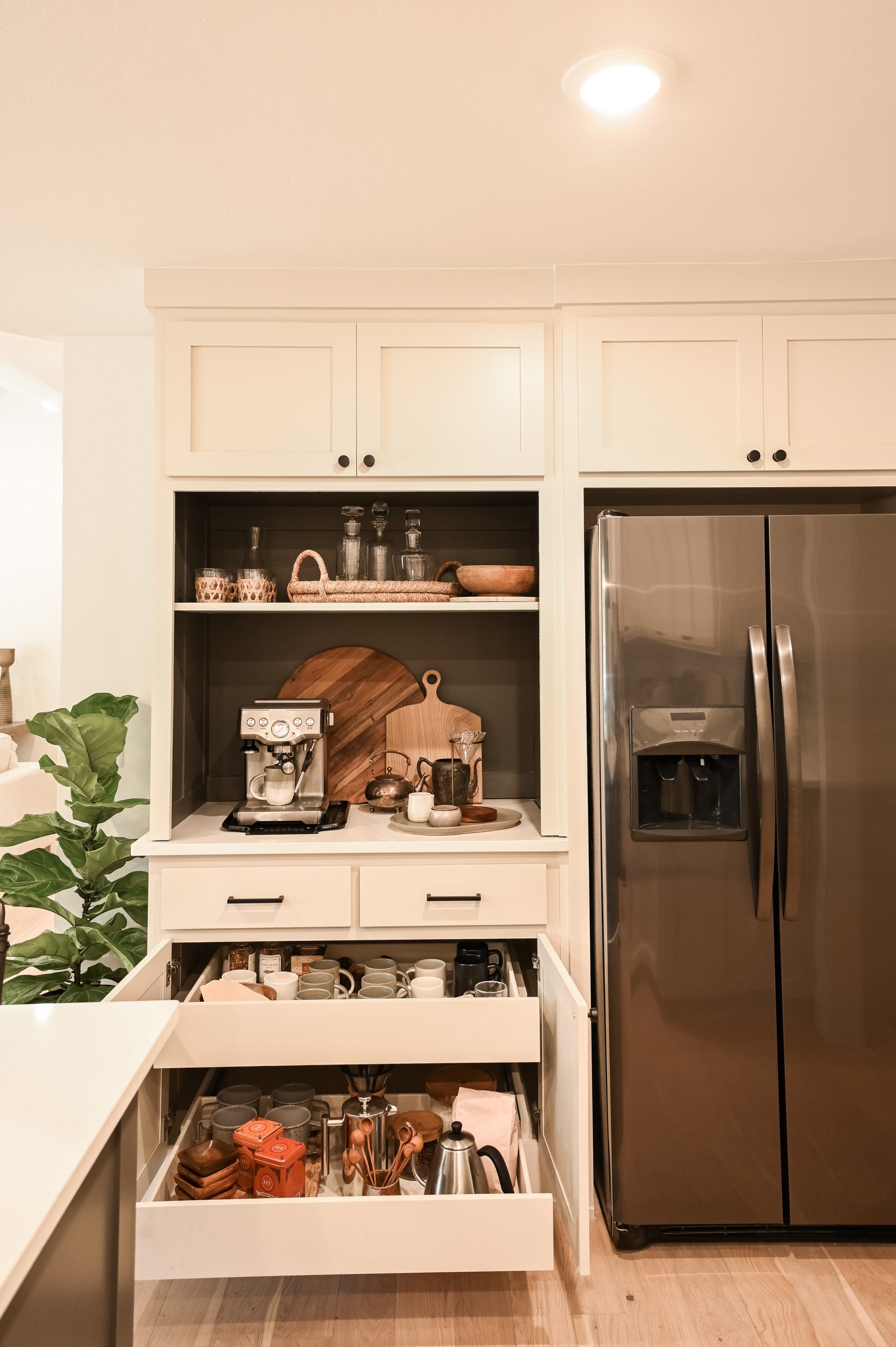 HGTV Fixer to Fabulous Kitchen Coffee Station