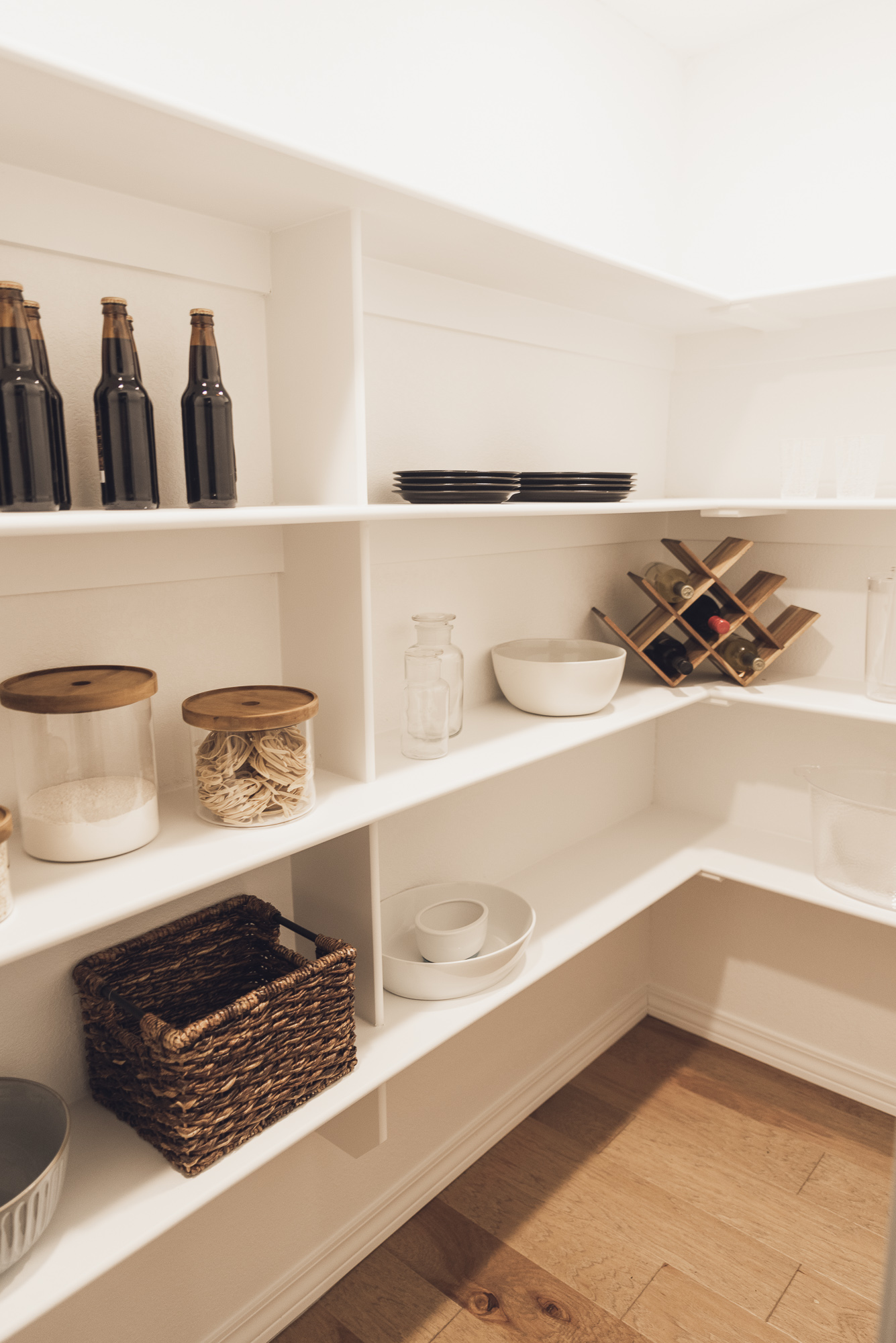 HGTV Fixer to Fabulous Kitchen Renovation with hidden walk in pantry.