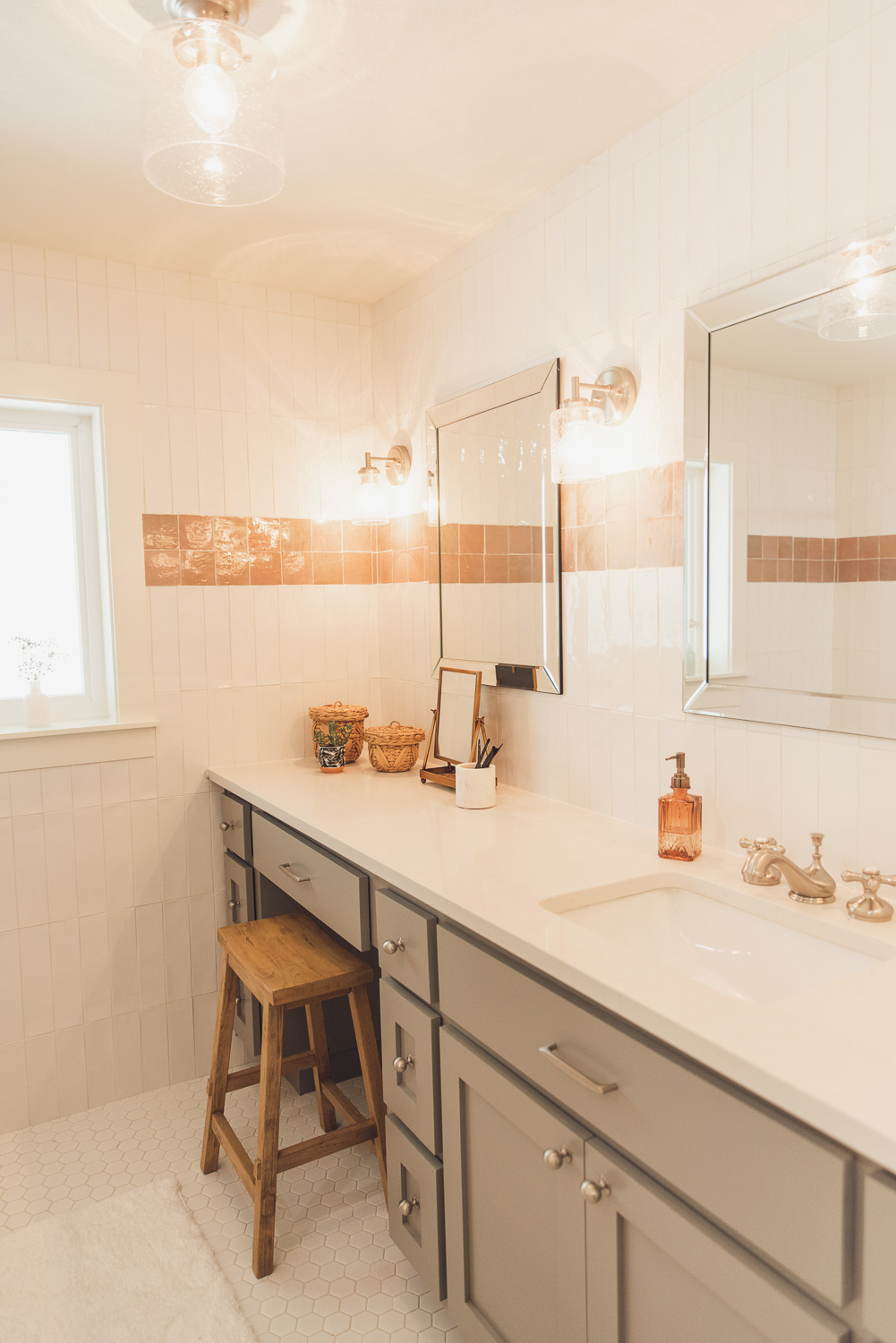HGTV Fixer to Fabulous Teen Girls Bathroom Renovation.