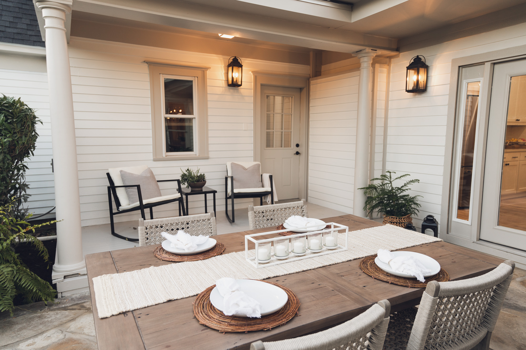 HGTV Fixer to Fabulous Back Porch Dining Area Renovation.