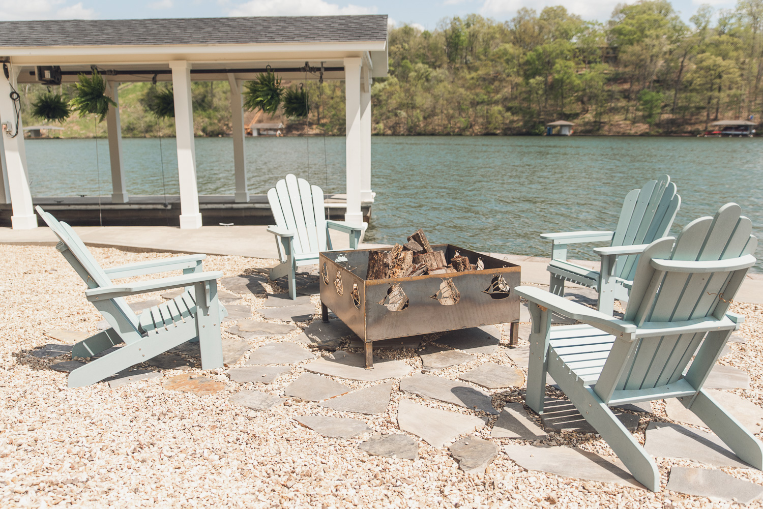 HGTV Fixer to Fabulous Lakehouse Renovation with Firepit.