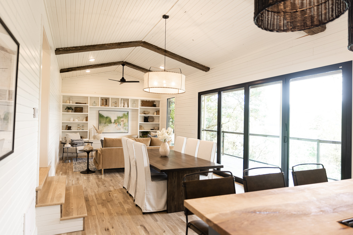 HGTV Fixer to Fabulous Kitchen, Dining and Living Room renovation.