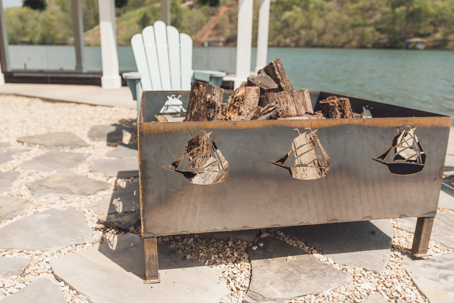 HGTV Fixer to Fabulous Lakehouse Renovation with Firepit.