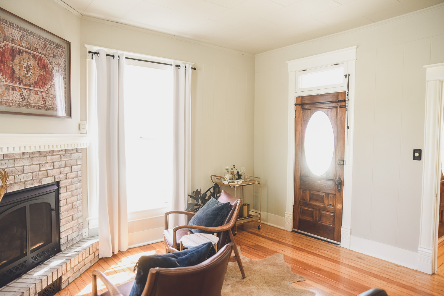 HGTV Fixer to Fabulous Home Office with fireplace