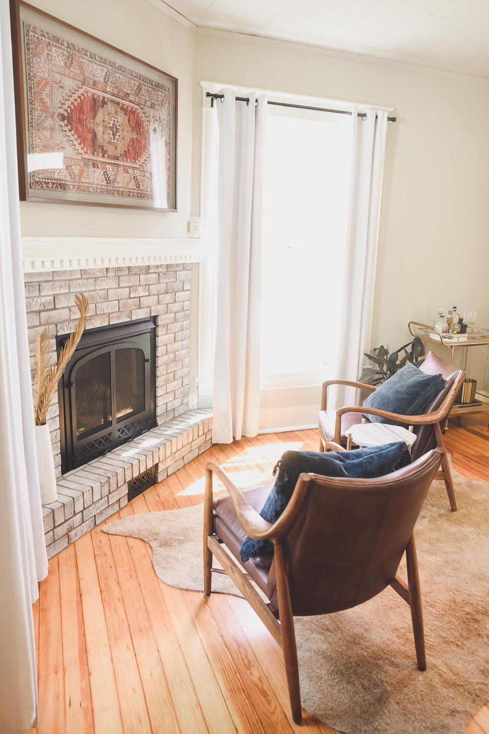 HGTV Fixer to Fabulous Home Office with fireplace