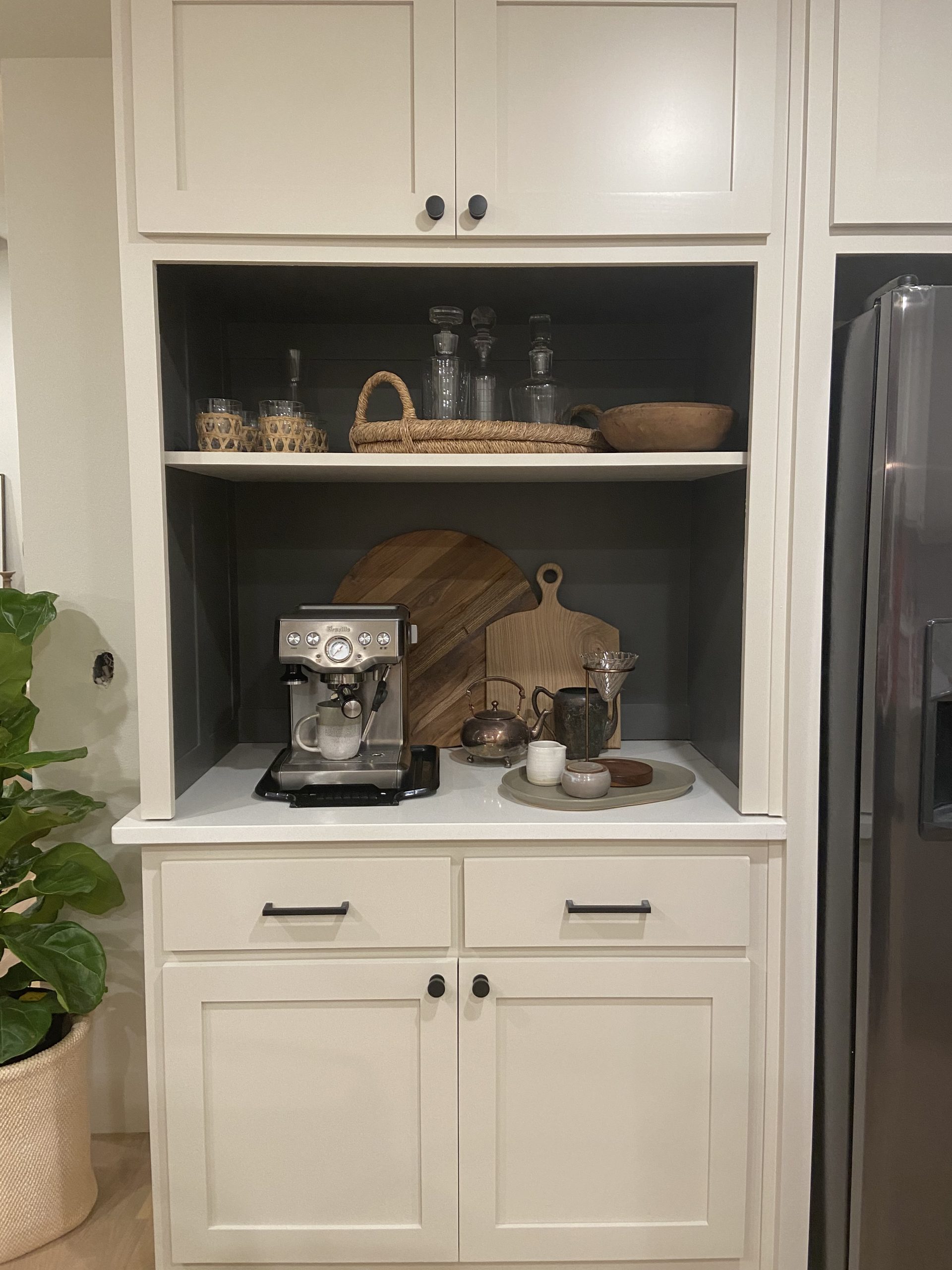 HGTV Fixer to Fabulous Kitchen Coffee Station