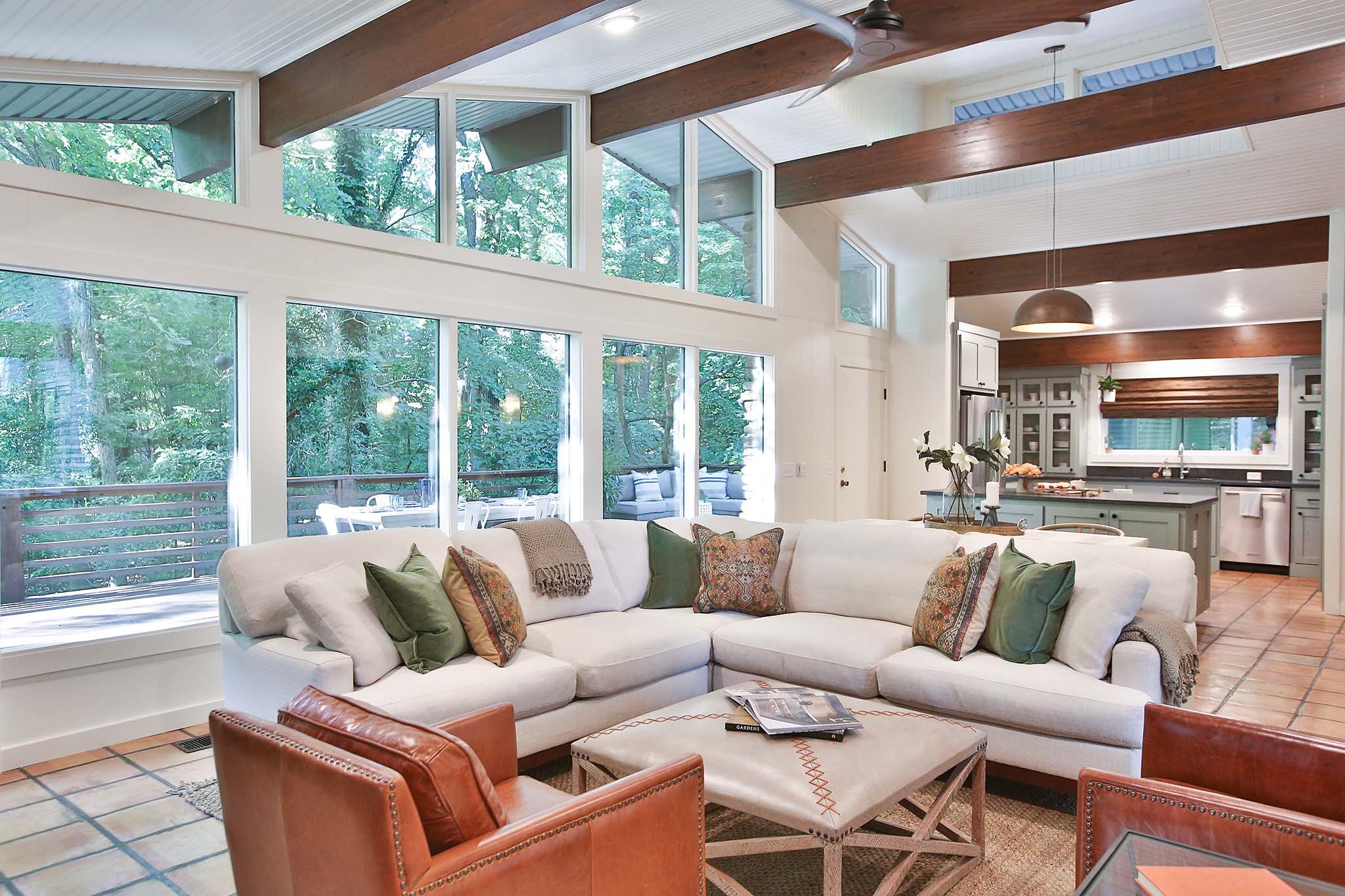 Outdated to Modern Living Room