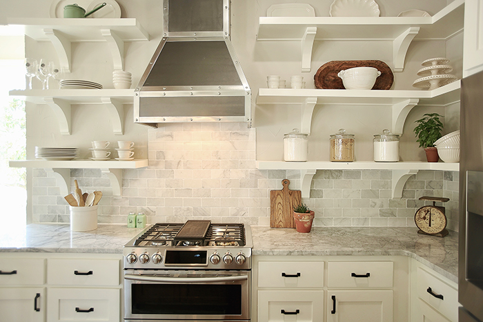 Open Shelves Kittchen Renovation