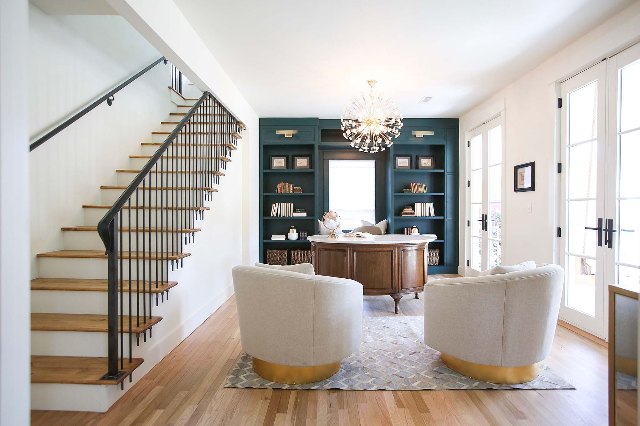 Renovated Home Office on HGTV Fixer to Fabulous.