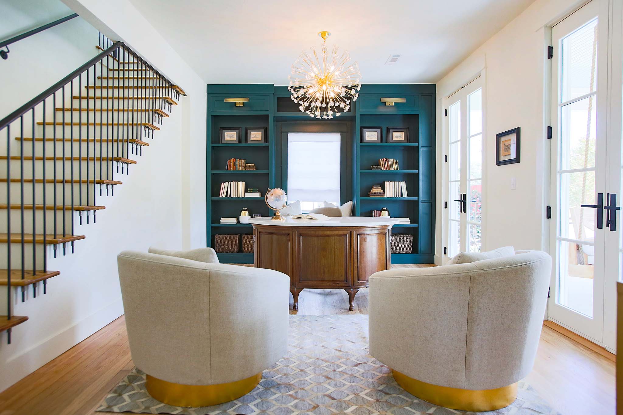 Renovated Home Office on HGTV Fixer to Fabulous.